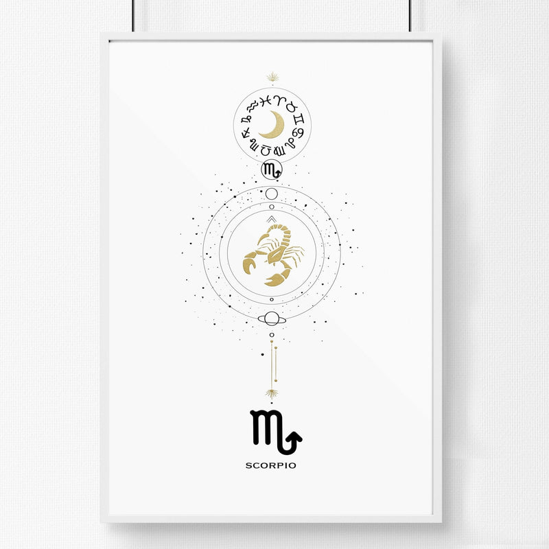 Scorpio Zodiac wall art print