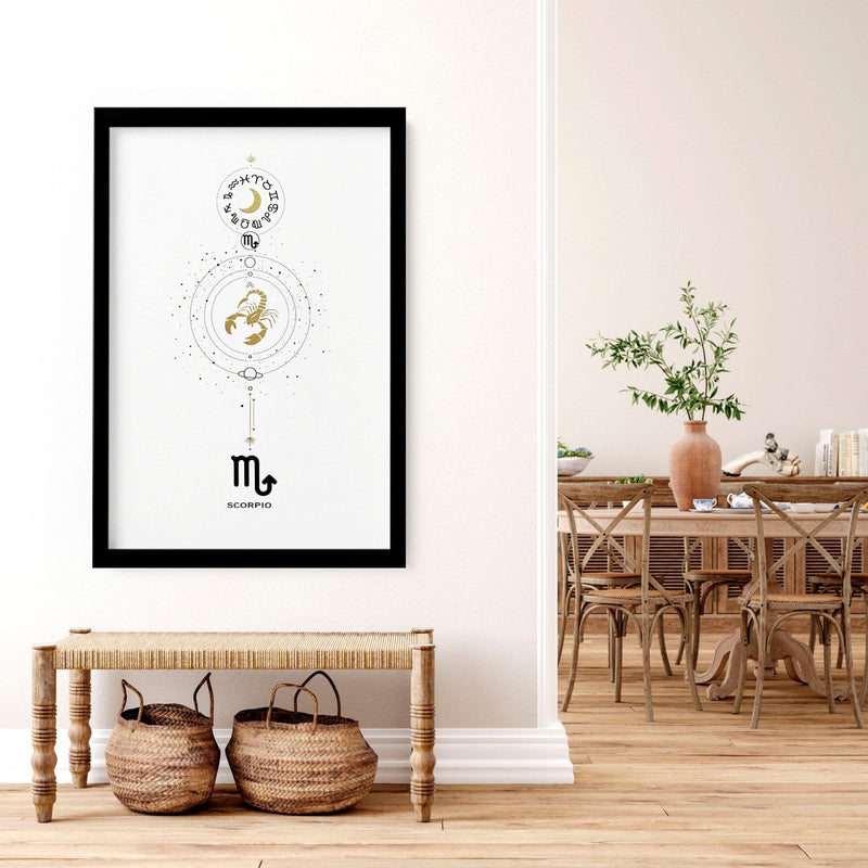 Scorpio Zodiac wall art print