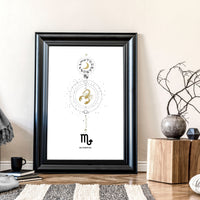 Scorpio Zodiac wall art print