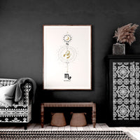 Scorpio Zodiac wall art print