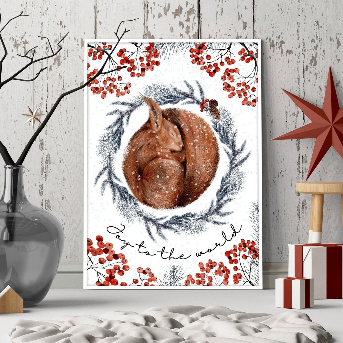 Xmas decorations hanging | Folk Christmas Decor