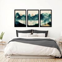 Bedroom prints set of 3 | set of 3 Scandinavian wall art