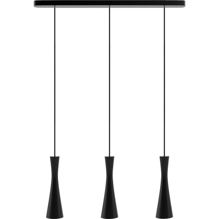 Hanging lamp black Vegas 3 tr