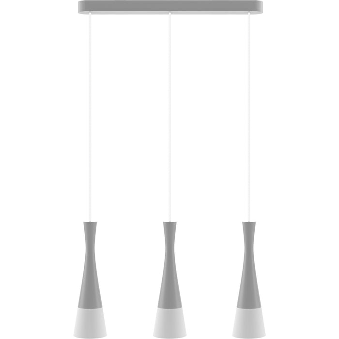 Hanging lamp grey Vegas2 3p