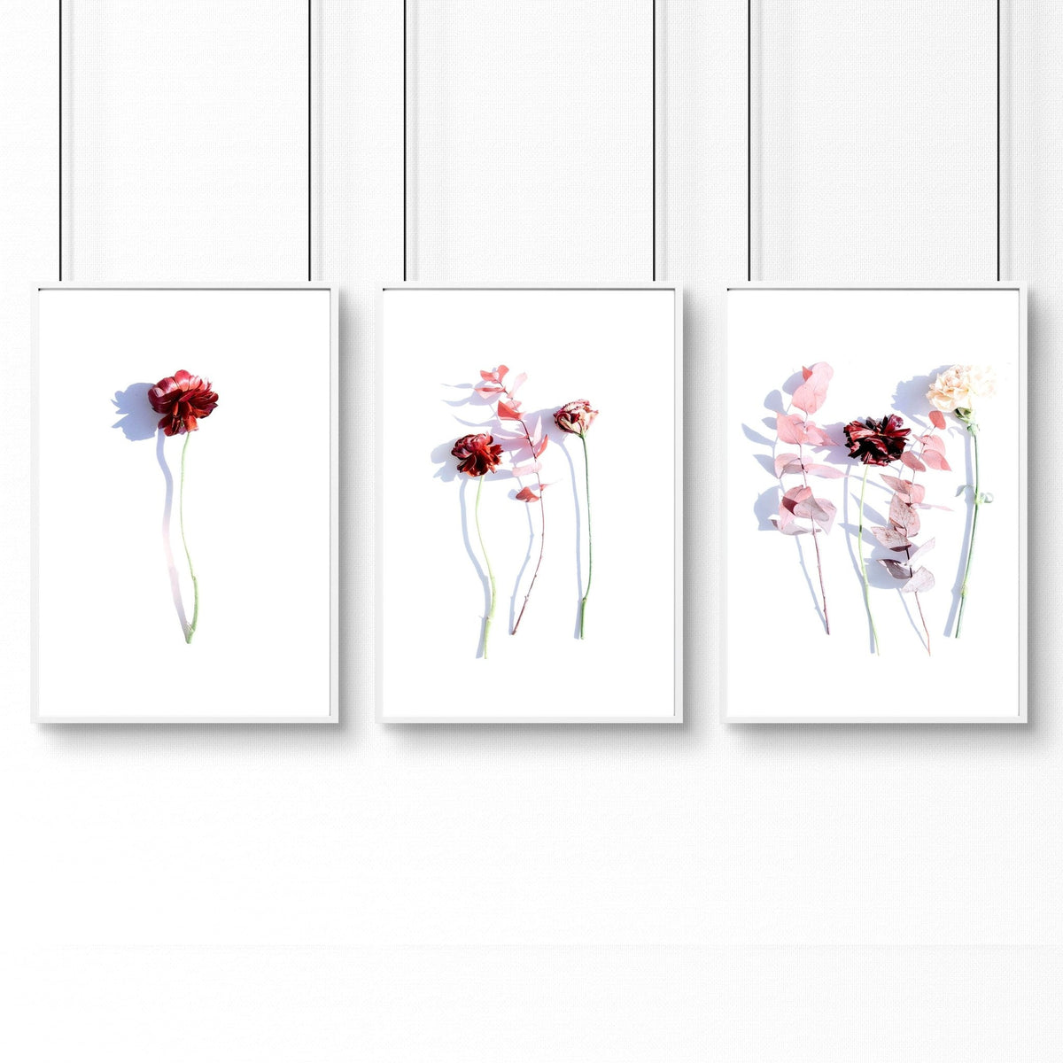 Bathroom wall hanging | set of 3 framed wall art