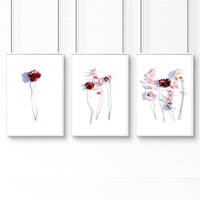 Bathroom wall hanging | set of 3 framed wall art