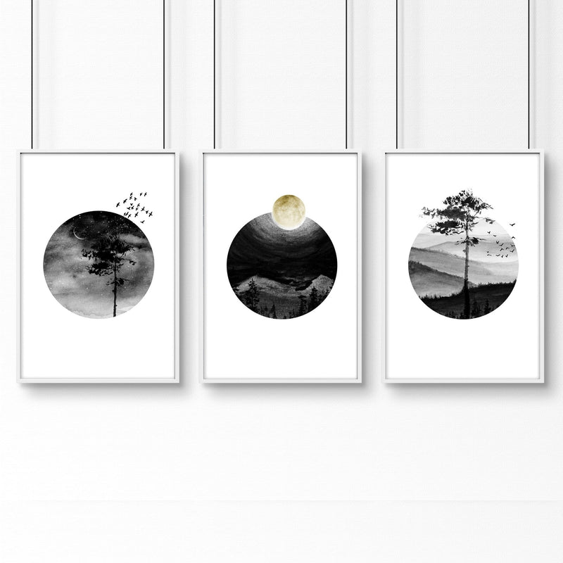 Scandi wall art | set of 3 framed wall art