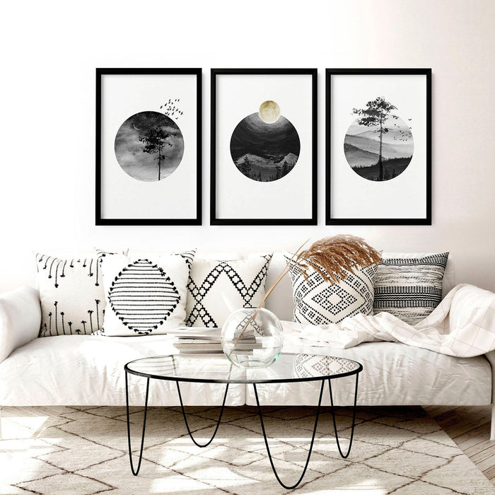 Scandi wall art | set of 3 framed wall art