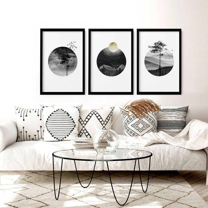 Scandi wall art | set of 3 framed wall art
