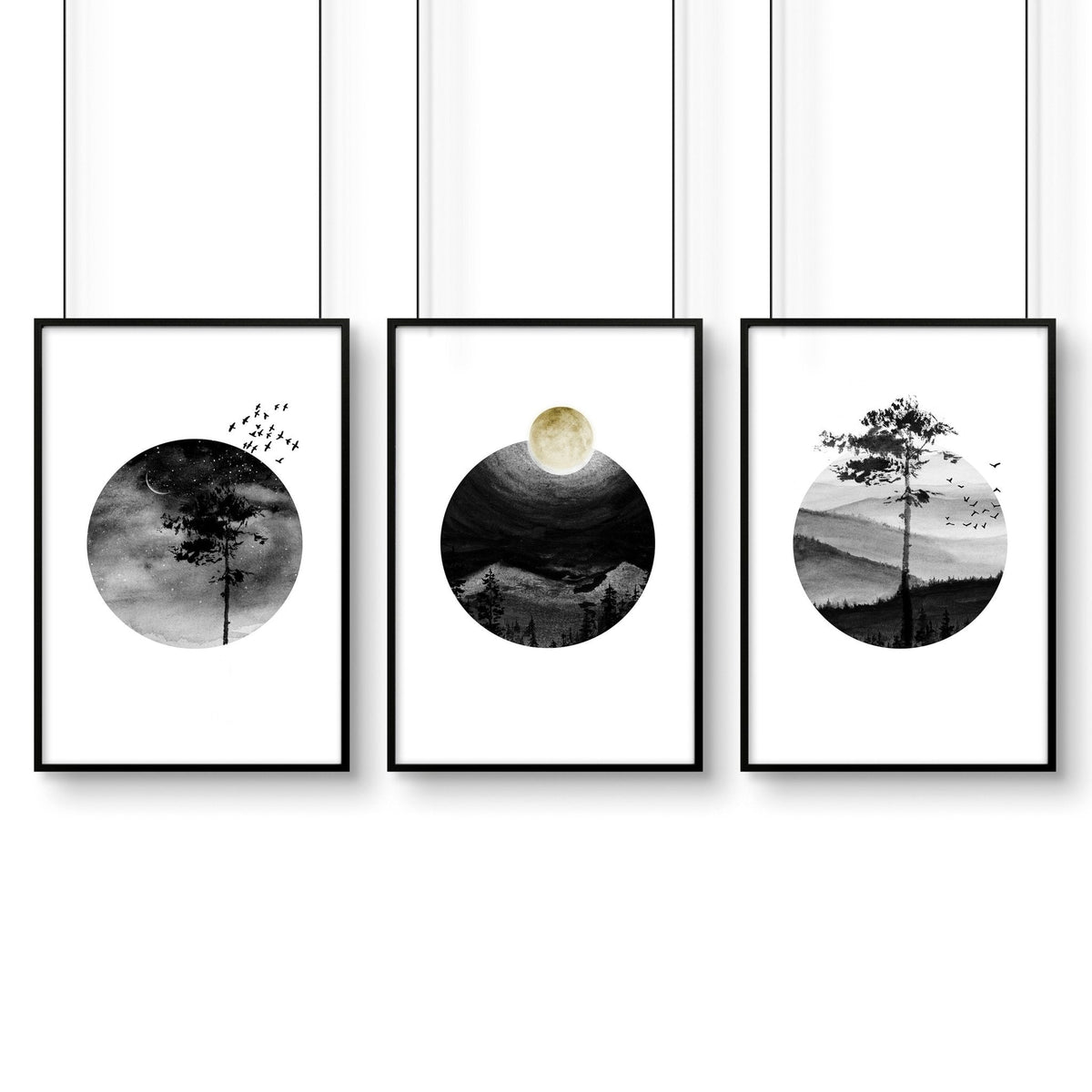 Scandi wall art | set of 3 framed wall art