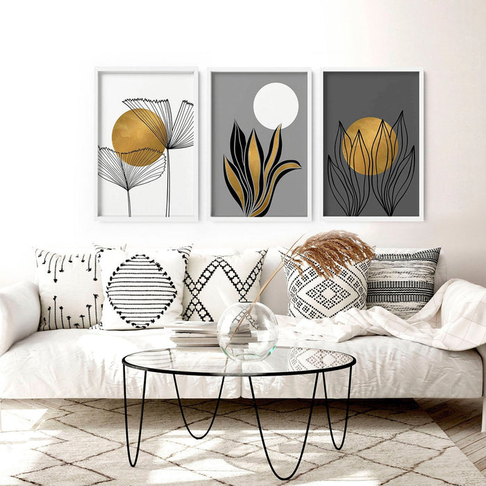 Pictures for the hallway | set of 3 framed wall art prints